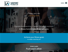 Tablet Screenshot of lockportathletic.com